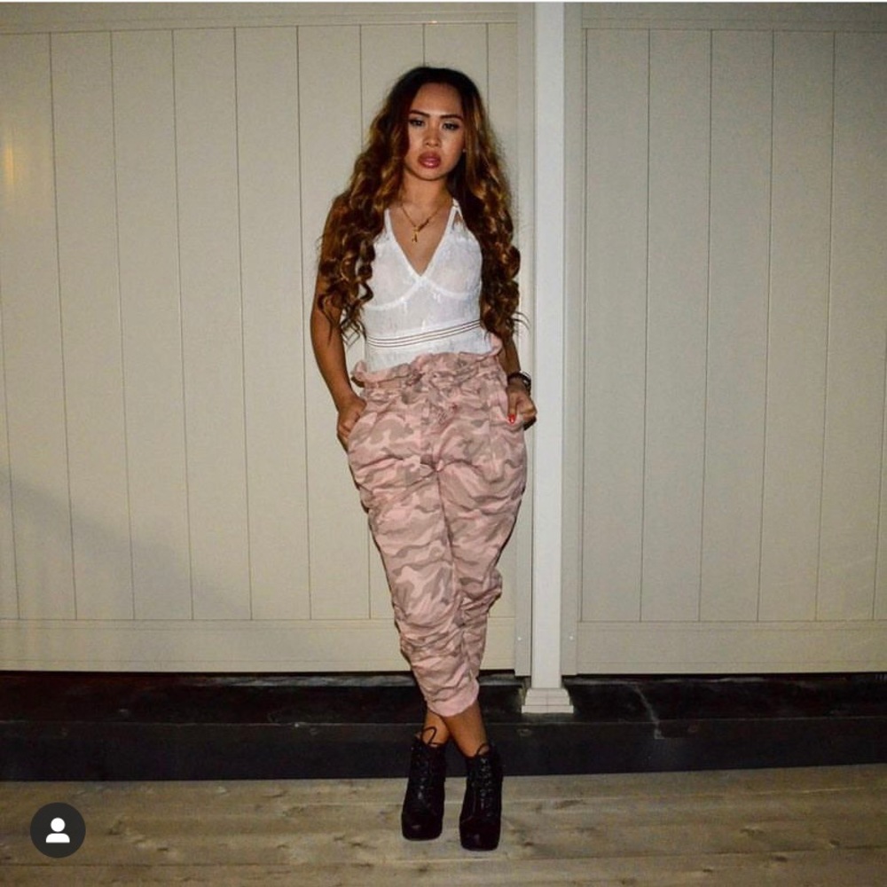 MissPap Camo Paperbag Pants